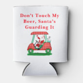 Raak mijn bier niet aan, de kerstman bewaakt het blikjeskoeler (Voorkant)