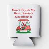 Raak mijn bier niet aan, de kerstman bewaakt het blikjeskoeler (Achterkant)