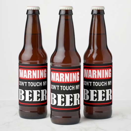 Raak mijn bier niet aan etiket (Flessen)