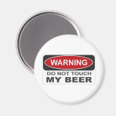 Raak mijn bier niet aan magneet (Voorkant / Achterkant)