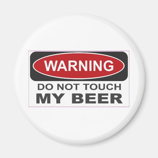 Raak mijn bier niet aan magneet (Voorkant)