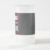 Raak mijn bier niet aan matglas bierpul (Center)