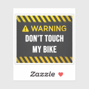 Raak mijn bike niet aan sticker