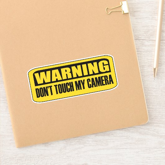Raak mijn camera niet aan sticker (Notitieboek)