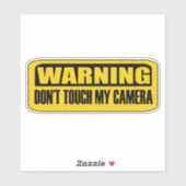 Raak mijn camera niet aan sticker (Vel)