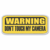 Raak mijn camera niet aan sticker (Voorkant)