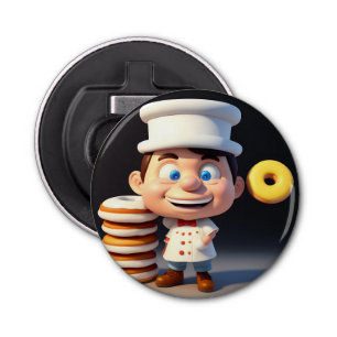 Raak mijn Donuts niet aan, bottelopener Button Flesopener