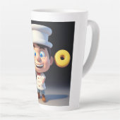 Raak mijn donuts niet aan, latte Mok (Rechterhoek)