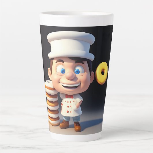 Raak mijn donuts niet aan, latte Mok (Voorkant)