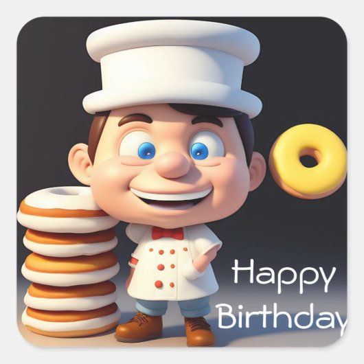 Raak mijn donuts niet aan, Stickers van de verjaar (Voorkant)