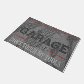 Raak mijn gereedschap niet aan deurmat (Schuin)