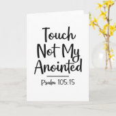 Raak mijn Gezalfde Niet Christelijke citaat Kaart (Gele Bloem)