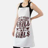 Raak mijn grill of mijn meisjes niet aan schort (Insitu)