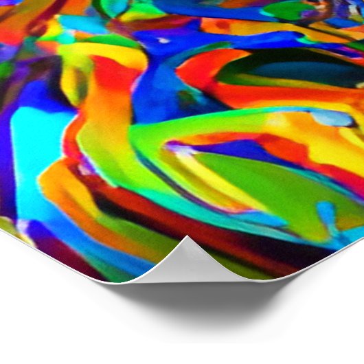 Raak mijn Haar Black Melanin Afro Queen Crown niet Poster (Hoek)