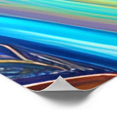 Raak mijn Haar Black Melanin Afro Queen Crown niet Poster (Hoek)