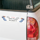 Raak mijn junk niet aan bumpersticker (Op Truck)
