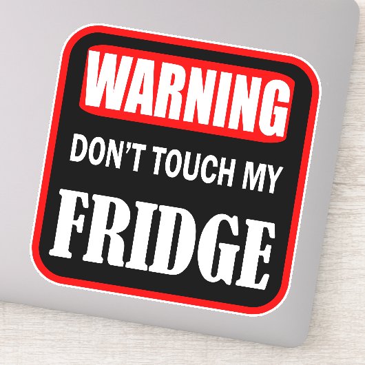 Raak mijn koelkast niet aan sticker (Detail)