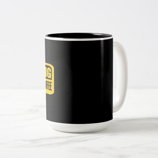 Raak mijn koffie niet aan tweekleurige koffiemok (Voorkant rechts)