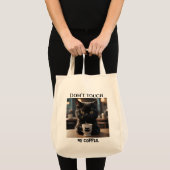 Raak mijn koffie niet grappig aan tote bag (Voorkant (product))