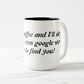 Raak mijn koffiegrappige mok aan, grappig gezegde. (Voorkant rechts)