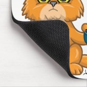 "Raak mijn muis niet aan" Kat met persoonlijke mui Muismat (Hoek)