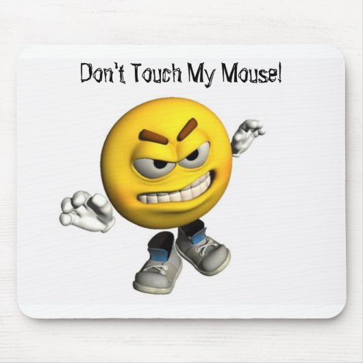 Raak mijn muis niet aan! muismat (Voorkant)
