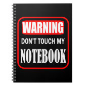 Raak mijn notitieboek niet aan (Voorkant)