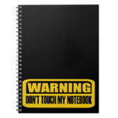 Raak mijn notitieboek niet aan (Voorkant)