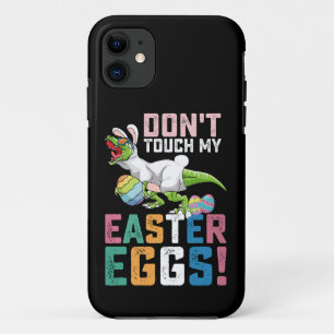 Raak mijn paaseieren niet aan T Rex dinosaurus Case-Mate iPhone Case