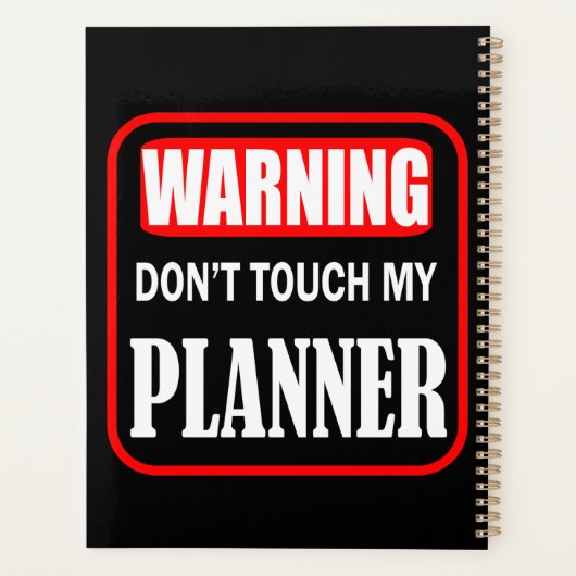 Raak mijn planner niet aan (Achterkant)