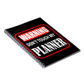 raak mijn planner niet aan notitieboek (Rechterzijde)