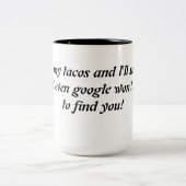 Raak mijn tacos grappige mok (Center)