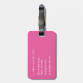 Raak mijn tas niet aan. bagagelabel (Achterkant verticaal)