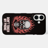 Raak mijn telefoon niet aan Case-Mate iPhone case (Achterkant (horizontaal))