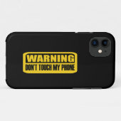 Raak mijn telefoon niet aan Case-Mate iPhone case (Achterkant (horizontaal))