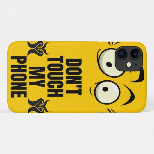 Raak mijn telefoon niet aan Case-Mate iPhone case (Achterkant (horizontaal))