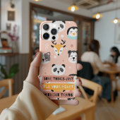 Raak mijn telefoon niet aan - schattige dierengezi Case-Mate iPhone case