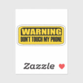 raak mijn telefoon niet aan sticker (Vel)