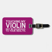 Raak mijn viool niet aan bagagelabel (Voorkant horizontaal)
