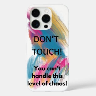 Raak niet aan iPhone 16 pro hoesje