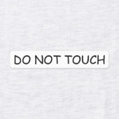 Raak niet aan labels (Design 1)