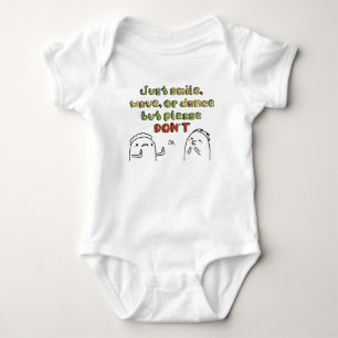 Raak niet aan of kus Newborn Baby broekpakken Romper