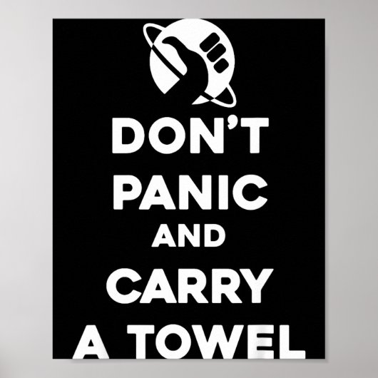 Raak Niet in Paniek En Neem Een Handdoek Mee - Han Poster (Voorkant)