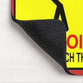 Raak niets aan op dit bureau! muismat (Hoek)