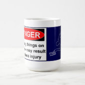 Raak niets aan op mijn bureau! koffiemok (Center)