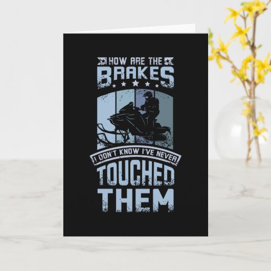 Raak nooit op de remmen kaart (Gele Bloem)