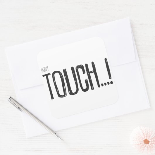 Raak sticker niet aan (Envelop)