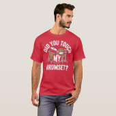 Raakte je mijn drumstel aan t-shirt (Voorkant volledig)