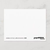 raam aan de hemel : adler planetarium briefkaart (Achterkant)