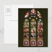 Raam die de baptisme van Christus schildert, 1490 Briefkaart (Voorkant / Achterkant)